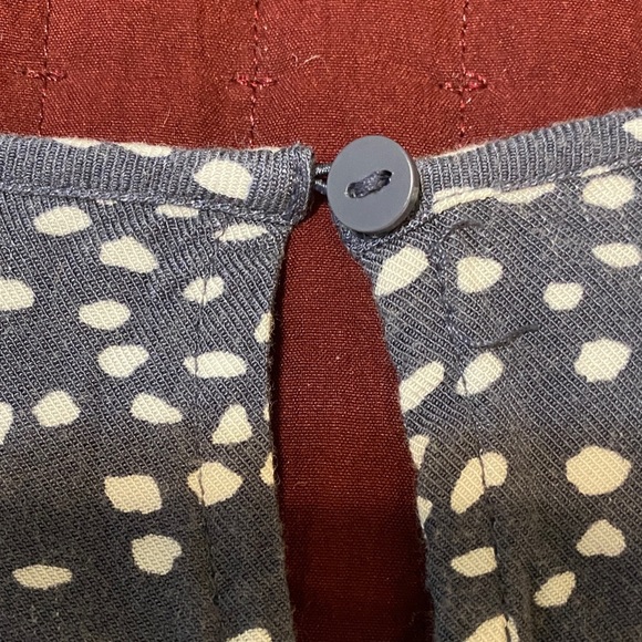 Isabel Maternity Navy and White Long Sleeve Dress XXL - Picture 4 of 6